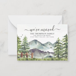 Budget Forest Mountain Wir haben neue Zuhause Movi Mitteilungskarte