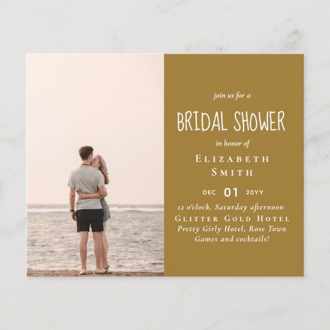 BUDGET FOTO Brautparty Hochzeit Verlobung Flyer (Vorne)
