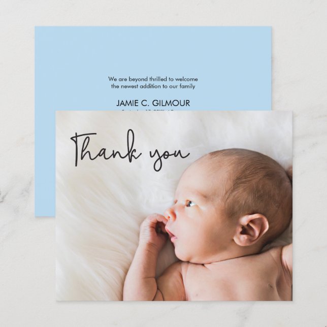 Budget Foto Chic Danke Baby Blue (Vorne/Hinten)