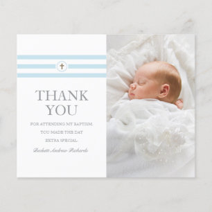 Budget Foto Christening Taufen Danke Karte