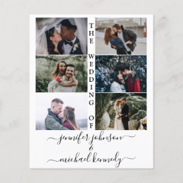 Budget Foto Collage Hochzeit Einladung Moderne