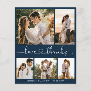 Budget Foto Collage Wedding Vielen Dank Flyer