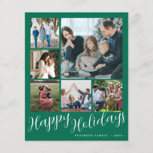 Budget Foto Collage Weihnachtskarte Flyer