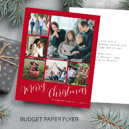 Budget Foto Collage Weihnachtskarte Flyer