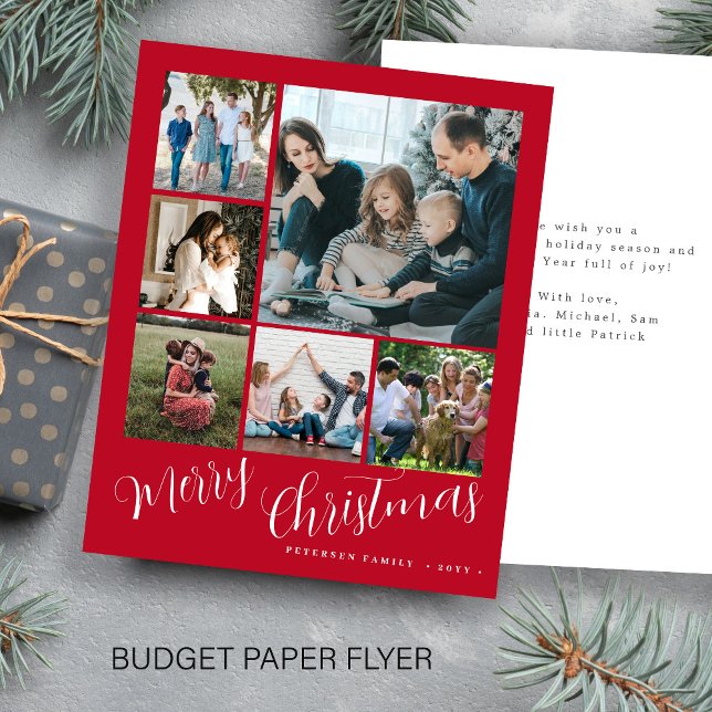 Budget Foto Collage Weihnachtskarte Flyer (Von Creator hochgeladen)