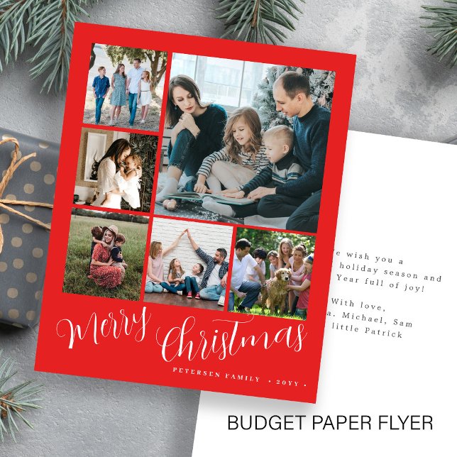 Budget Foto Collage Weihnachtskarte Flyer (Von Creator hochgeladen)