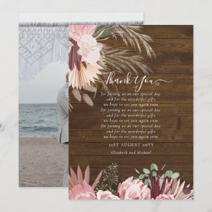 BUDGET-Foto Danke, dass Sie Karte Pampas Grass Hoc