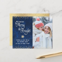 Budget Foto Days Be Bright Script Navy Card