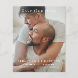 BUDGET-Foto Einfache Save the Date Hochzeit