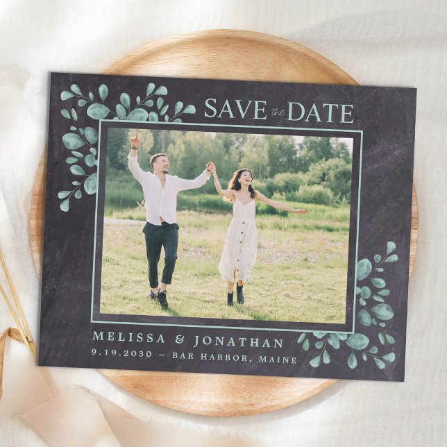 Budget Foto Eukalyptus Wedding Save the Date (Von Creator hochgeladen)