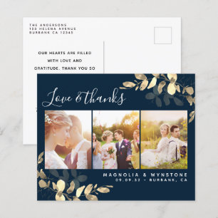 Budget Foto Eukalyptus Wedding Vielen Dank Postcar