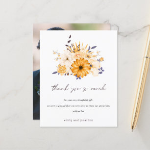 Budget Foto Floral Yellow Wedding Vielen Dank