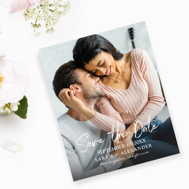 Budget Foto - Handschrift 2 Save the Date Flyer (Von Creator hochgeladen)