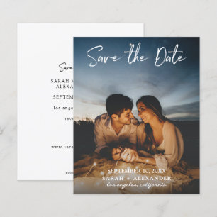 Budget Foto Handwriting Vert Save the Date V2