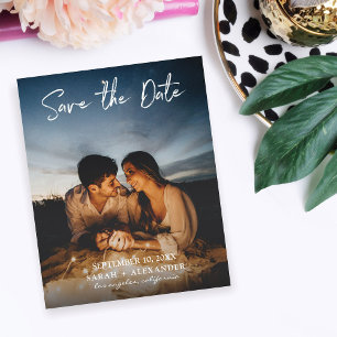 Budget Foto - Handwriting Vert Save the Date V2 Flyer
