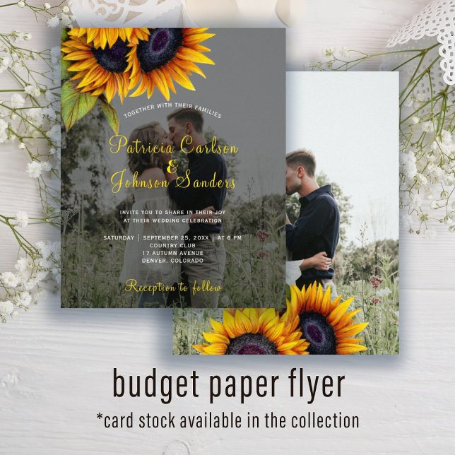 Budget Foto Herbst Blumenzettel Flyer (Von Creator hochgeladen)