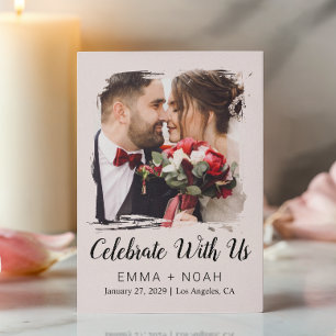 Budget-Foto-Hochzeitscreme Karte