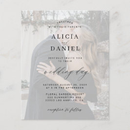 Budget Foto Hochzeitseinladung