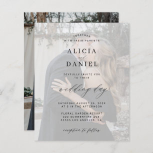 Budget Foto Hochzeitseinladung