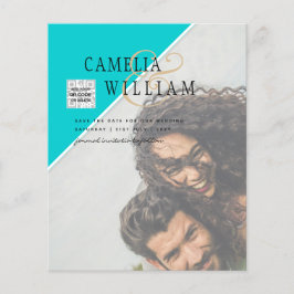 Budget Foto Hochzeitsempfehlung gemischte Farben Flyer