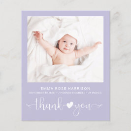 Budget Foto Lila Baby Girl Geburtserklärung