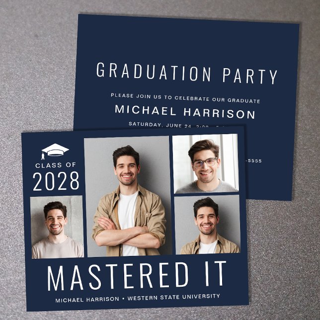 Budget Foto Master Grad Blue Graduation Party (Von Creator hochgeladen)