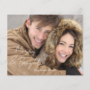 Budget Foto Merry and Bright Holiday Card