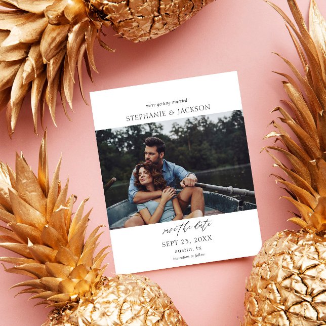 Budget Foto Modernes H Pano Save the Date Flyer (Von Creator hochgeladen)