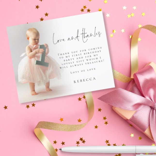 Budget Foto Overlay 1. Geburtstag Vielen Dank (Von Creator hochgeladen)