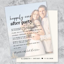 Budget Foto Overlay Hochzeitsempfang Einladung