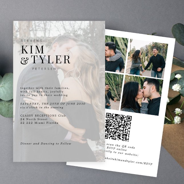 Budget Foto Overlay QR UAWG Hochzeit Einladung (Von Creator hochgeladen)
