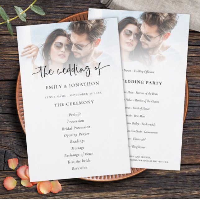 Budget Foto Overlay Script Hochzeitsprogramm (Von Creator hochgeladen)
