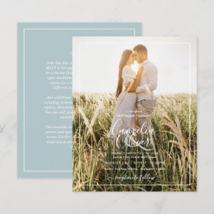BUDGET Foto Overlay Sea Glass Sage Einladung