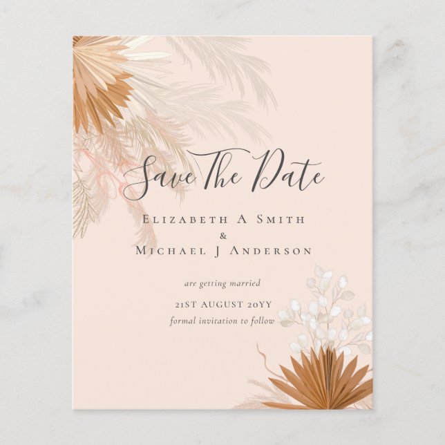 BUDGET Foto Rett Dates PAMPAS Grass Terracotta Flyer (Vorne)