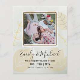 Budget Foto Save the Date Abstrakt Hochzeit