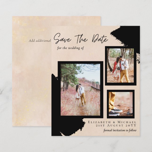 BUDGET Foto Save the Date Verlobung (Vorne/Hinten)