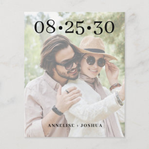 Budget Foto Typografie Hochzeit speichern Sie das 