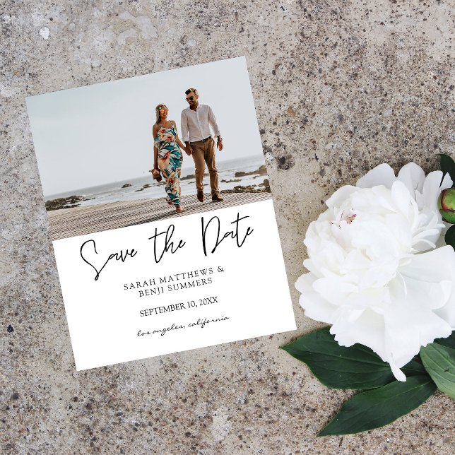 Budget Foto Typografie Save the Date HW Flyer (Von Creator hochgeladen)