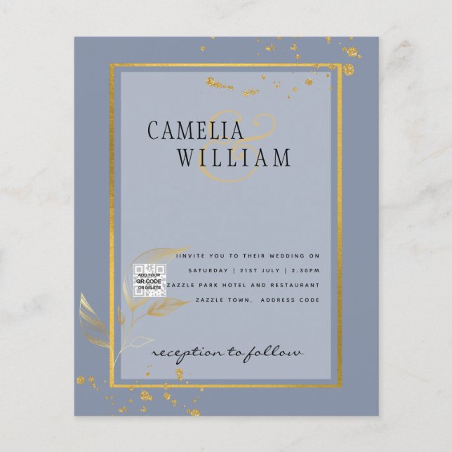 BUDGET FOTO Wedite Laden QR CODE UAWG Blue Flyer (Vorne)