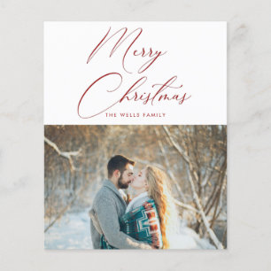 Budget Foto Weihnachtskarte Flyer