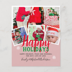 BUDGET Foto Weihnachtskarten - Collage Flyer