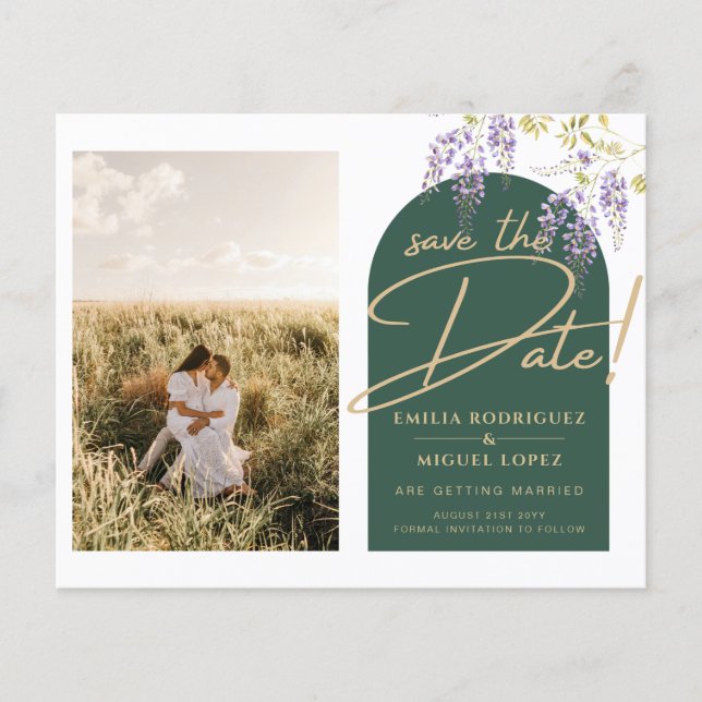 Budget FOTO Wisteria Wedding Dave Dates Flyer (Vorne)