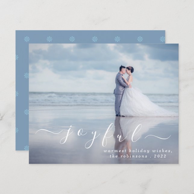 Budget Freude Moderne Weihnachtsfeiertage im Foto (Vorne/Hinten)