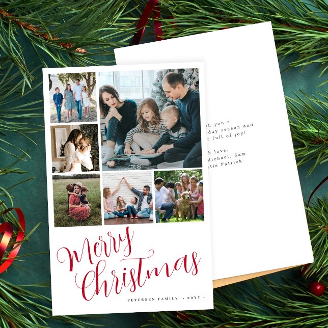 Budget Frohe Weihnachten 6 Foto rote Typografie-Ka (Von Creator hochgeladen)