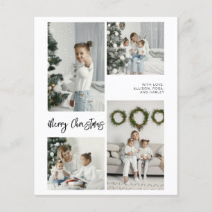 BUDGET Frohe Weihnachten Familie Foto-Card-Flyer Flyer