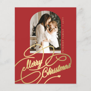 Budget Frohe Weihnachten Foto elegant Urlaub Flyer