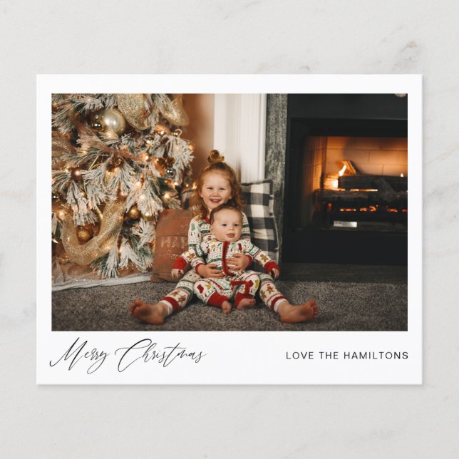 Budget Frohe Weihnachten Instant Foto Flyer (Vorne)