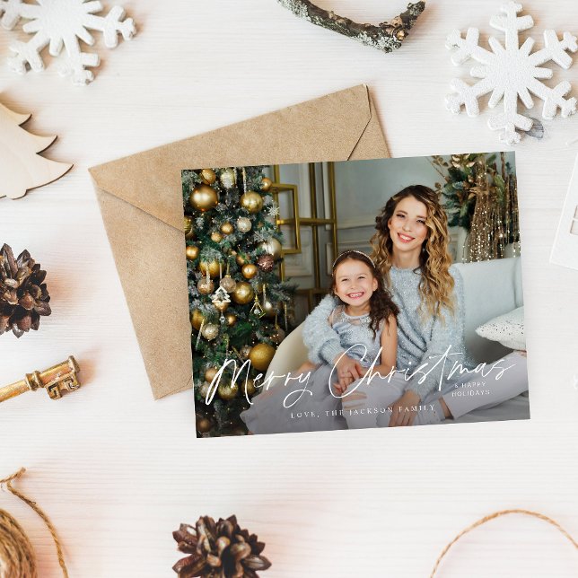 Budget Frohe Weihnachten Minimalistisches H Foto 4 Flyer (Von Creator hochgeladen)