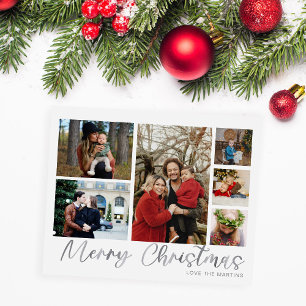Budget Frohe Weihnachten Silver 6 Foto Flyer