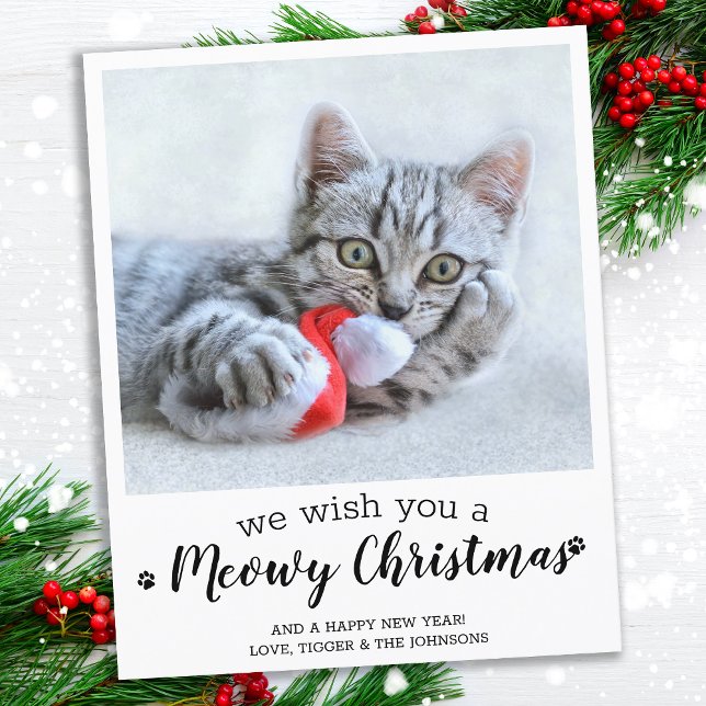 Budget Frohe Weihnachten von der Cat Pet Foto Card (Von Creator hochgeladen)
